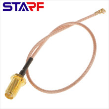 Conjunto de cable flexible de RF UFL IPEX I a RPSMA Tornillo hembra de 11 mm con cable RG178